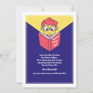 Ny Bebis Bok Graviditetsannonsering Meddelande