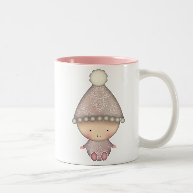 Ny Bebis Flickor Baby Shower Mugg (Höger)