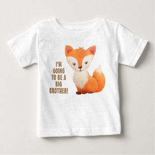 Ny Bebis Storebror Lilla Räven Småbarn T-shirt