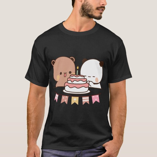 ny björn och panda bubu dudu t shirt (Framsida)