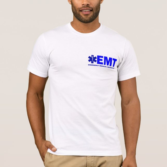 Ny Blått-märkt EMT-arbetsuppgift-stil skjorta Tröja (Framsida)