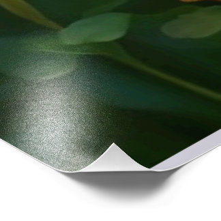 NY! Blommigt Väg Watercolor Painting" Fototryck