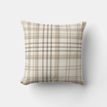 Ny bondgård beige och taupe rutig