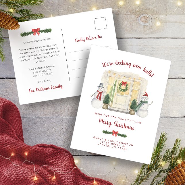 Ny bostad Semester vykort (New House Announcement Holiday Postcard
)