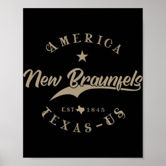 Ny Braunfels Tx Texas Poster