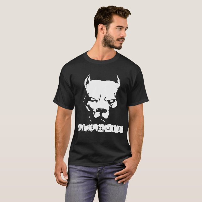 Ny broddad hundhalsband Pi för Pitbull T Shirt (Hel framsida)