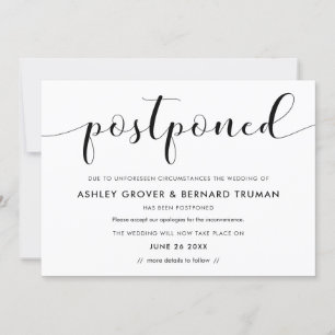 Ny bröllopsdatakort för tillkännagivande