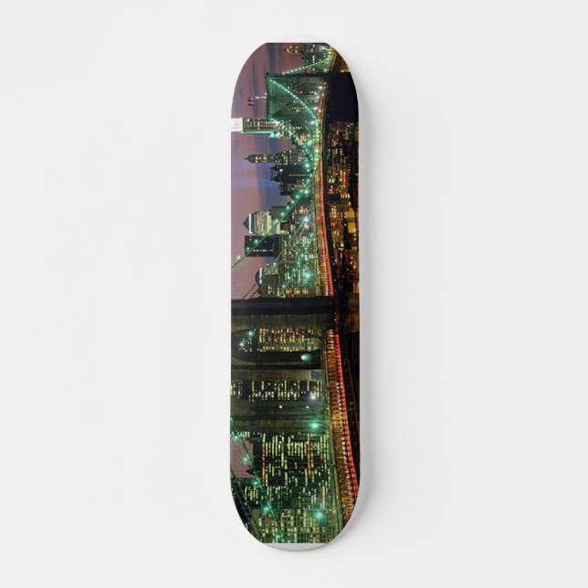 NY Brooklyn Bridge Skateboard Bräda 20 Cm (Framsida)