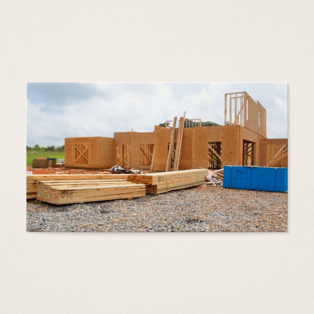 Ny byggnad av bostäder visitkort (Framsidan)