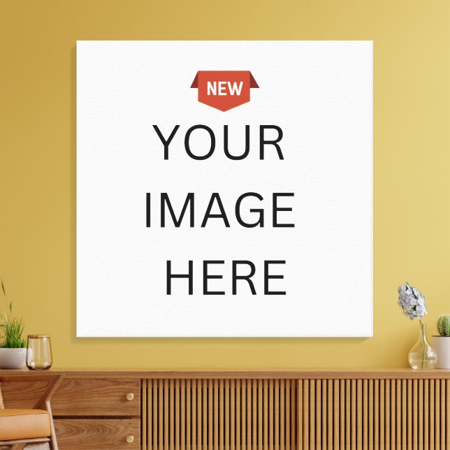 NY! Canvastryck Premium Inramat 76x76 cm Kvalitet (Insitu (Vardagsrum))