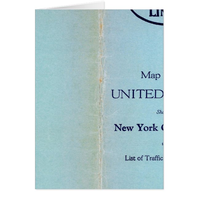 NY Central Linjer Hälsningskort (Framsidan)