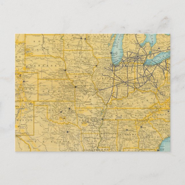 NY Central Linjer Vykort (Framsida)