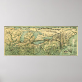 NY Central och Hudson River RR Poster
