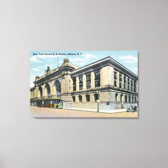 NY Central Railroad Station # 2 Canvastryck (Framsida)