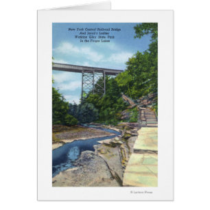 NY Central RR Bridge, Jacob's Ladder Hälsningskort