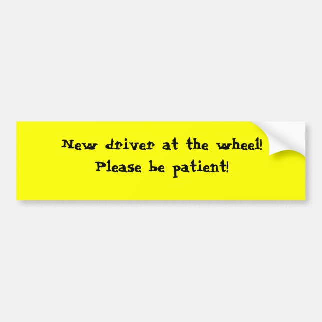 Ny chaufförbildekal bildekal (Framsidan)