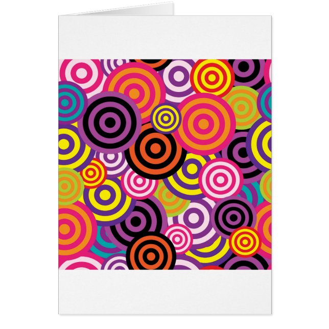 Ny cirkel - Abstrakt Hälsningskort (Framsidan)