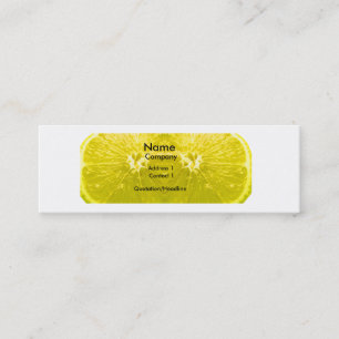 Ny citron mini visitkort