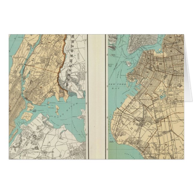 NY City, Brooklyn Hälsningskort (Framsidan Horizontal)