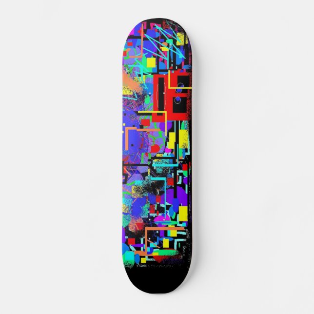 NY city graffiti-däck Old School Skateboard Bräda 18 Cm (Framsida)