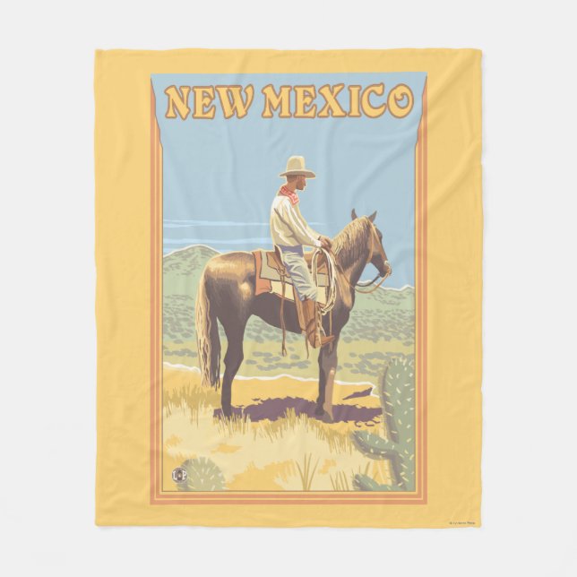 Ny Cowboy (sidan beskådar) - mexico Fleecefilt (Framsidan)