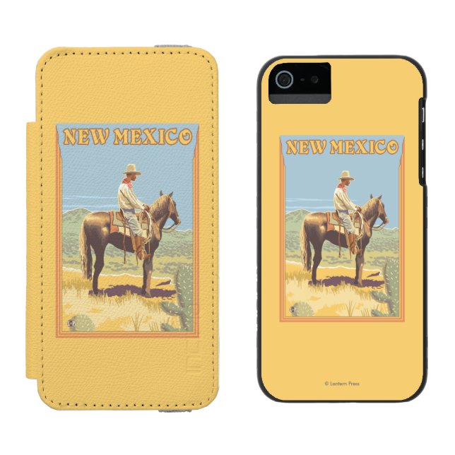 Ny Cowboy (sidan beskådar) - mexico Incipio iPhone Wallet Skal (Sida vid Sida)