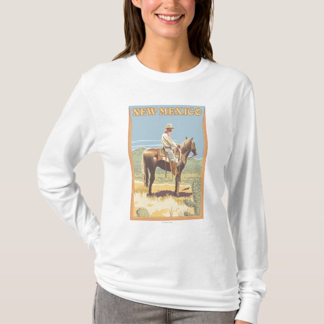 Ny Cowboy (sidan beskådar) - mexico Tee Shirt (Framsida)