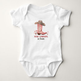 Ny Cowgirl i Stan Rosa Stövlar Söt Western T Shirt