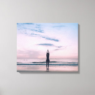 ""NY DAG-LUGN" YOGA POSE Breathe precis Canvastryck