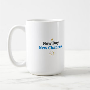 Ny Dag, Nya Chanser" Minimalistisk Kaffemugg
