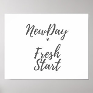 Ny dag tryck för ny start