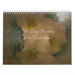 Ny dagträdgård 2012 kalender Antiqued stil
