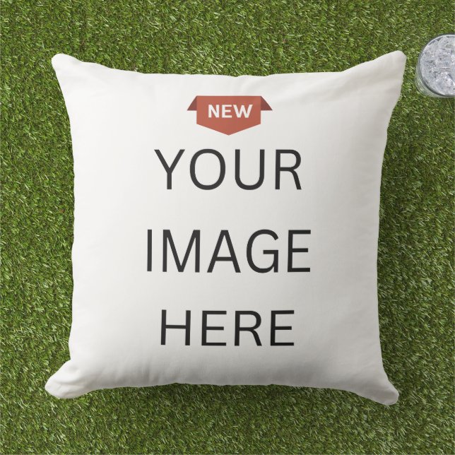 NY! Dekorativ kudde Big 20" x20" utomhus - Anpassa (Gräs)