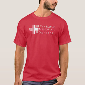 Ny design Grå Sloan Minnesjukhus retro T Shirt