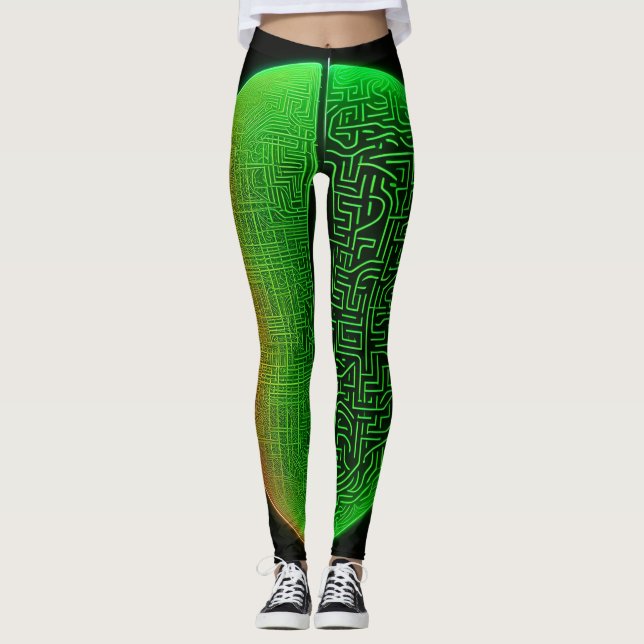 Ny design utskriven leggings (Framsida)