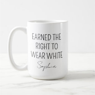 Ny doktorsgåva, personlig vitrocksceremoni kaffemugg