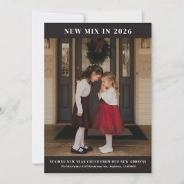 Ny dörr i 24 Helgdag Flytta-meddelande Julkort