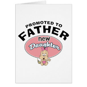 Ny dotter för ny pappa hälsningskort
