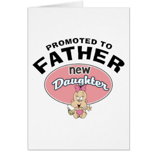 Ny dotter för ny pappa hälsningskort