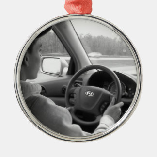 Ny drivrutin (tonåring) julgransprydnad metall