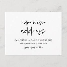 Ny dröm hemadress tillkännagivande, Modern Postca Vykort