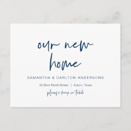 Ny drömhemsadress tillkännagivande, Modern  Vykort