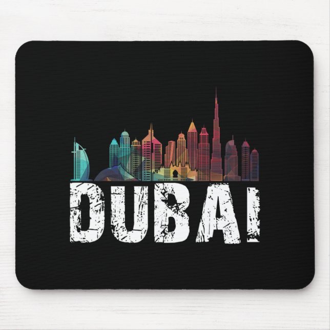 Ny Dubai Kärlek Skyline Uni För Semester I Dubai  Musmatta (Framsidan)