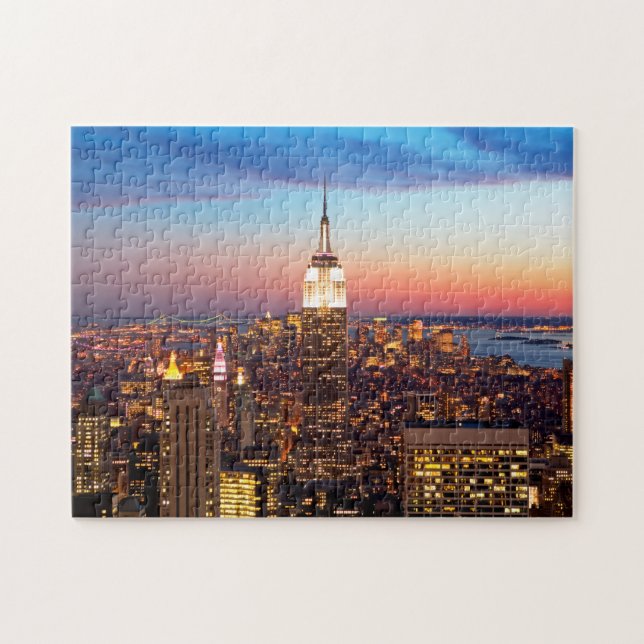 NY Empire State building 252 bitars pussel (Horisontell)