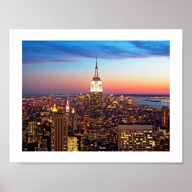 NY Empire State Building-affisch Poster (Framsidan)