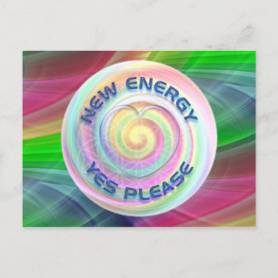 NY ENERGI - JA GLÄDJA MED HJÄRTAT HJÄLP VYKORT