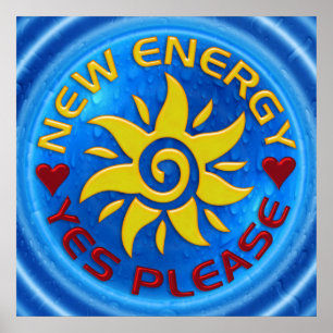 NY ENERGI SOL - vatten Poster