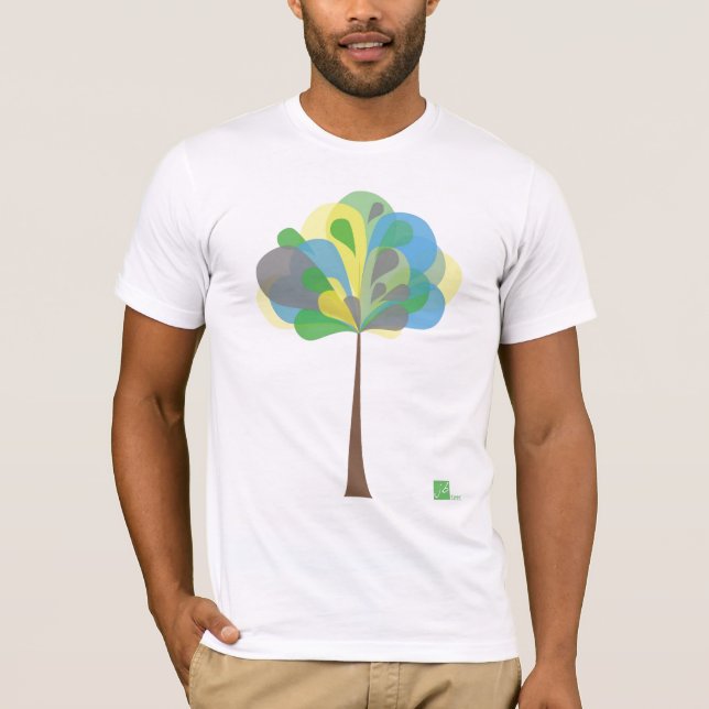 NY färgträdutslagsplats Tee Shirt (Framsida)