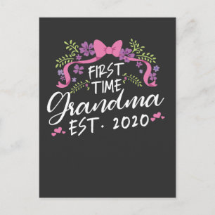 Ny farmor första gången Grandma 2020-familjen Vykort