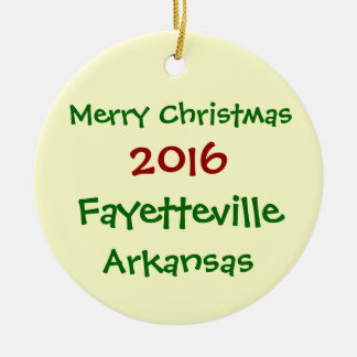 NY FAYETTEVILLE ARKANSAS JULPRYDNAD 2016 JULGRANSPRYDNAD KERAMIK